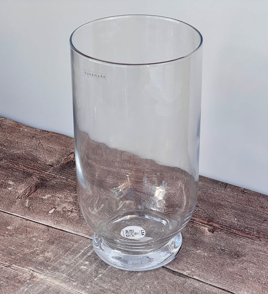 LSA Large Clear Glass Lantern Candle Holder
