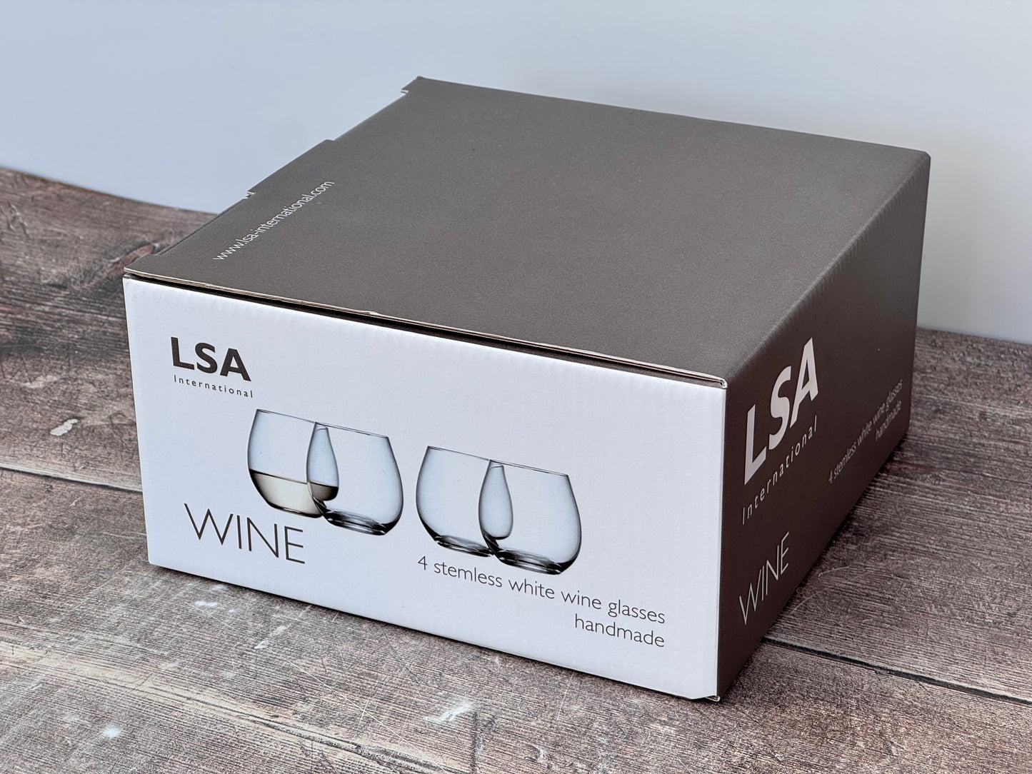 LSA White Wine Set of 4 Stemless Tumblers