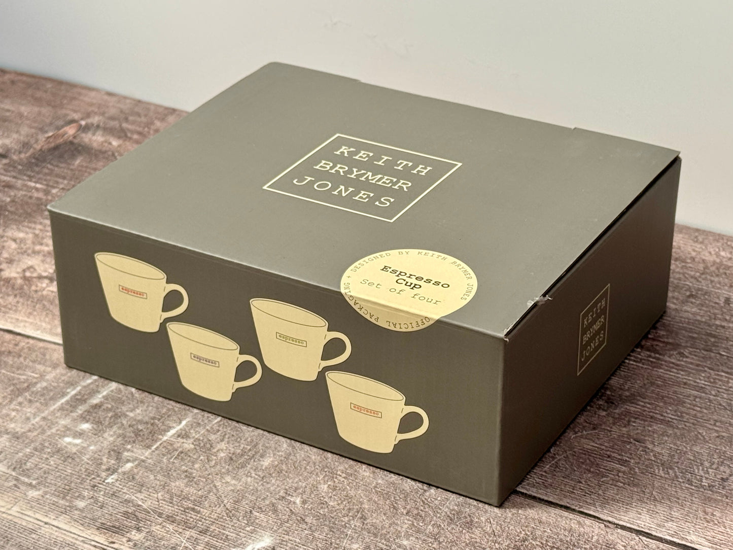 Set of 4 White ‘espresso’ Mugs
