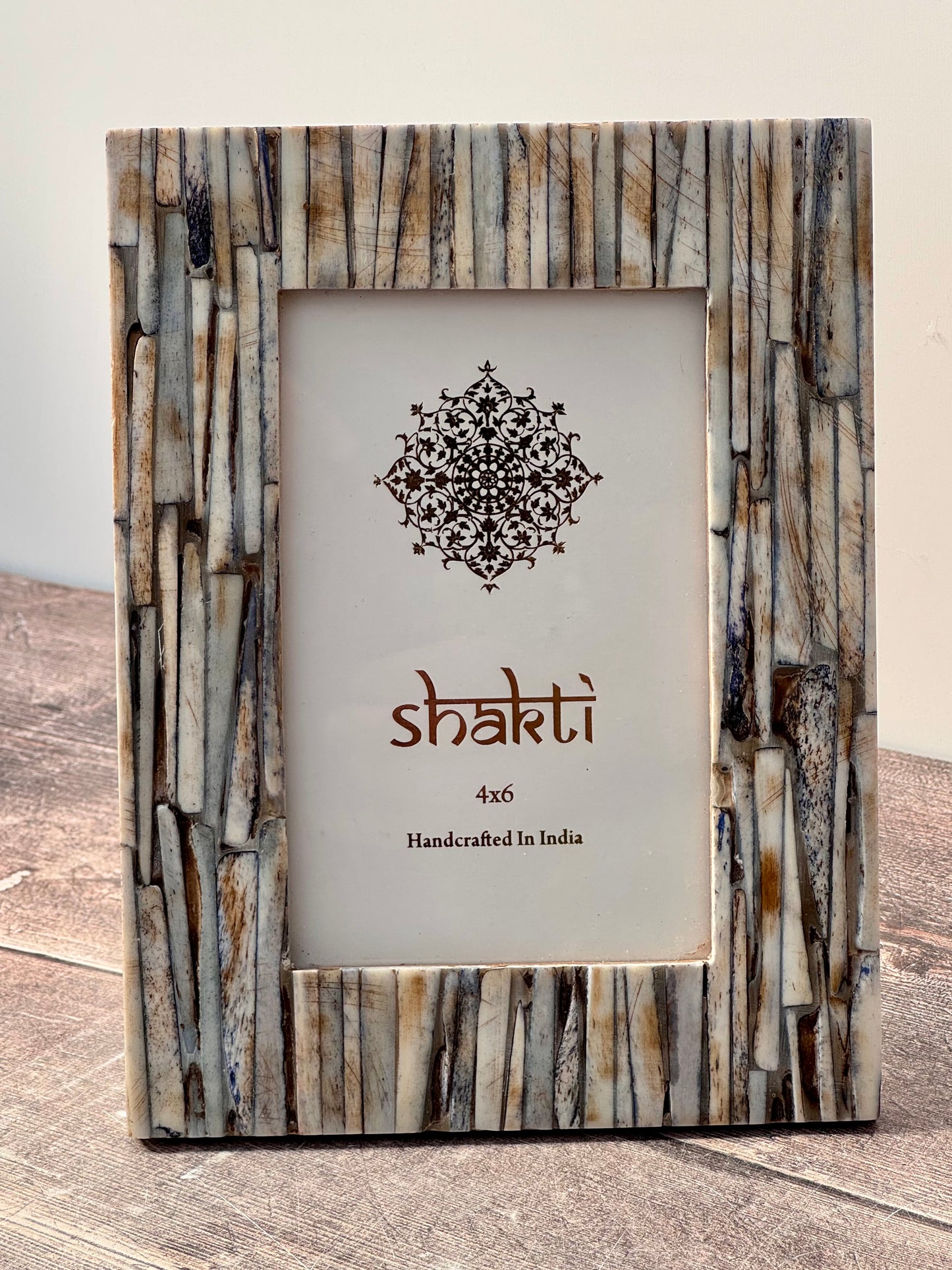 Pale Blue Textured Photo Frame, 4 x 6