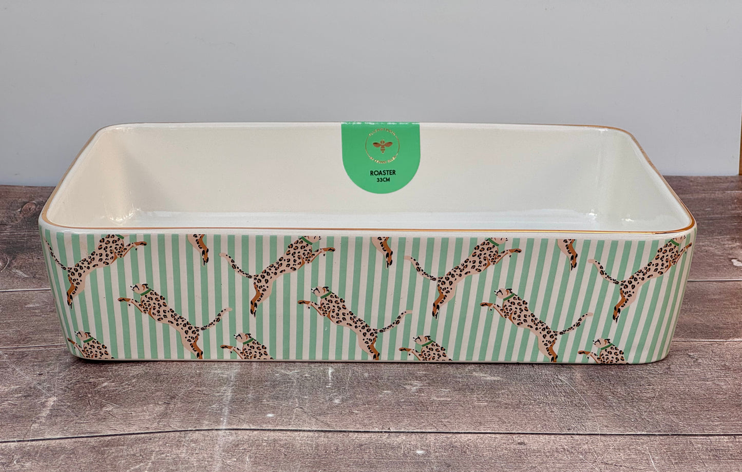 Yvonne Ellen Leopard Rectangular Baking Dish, 33cm