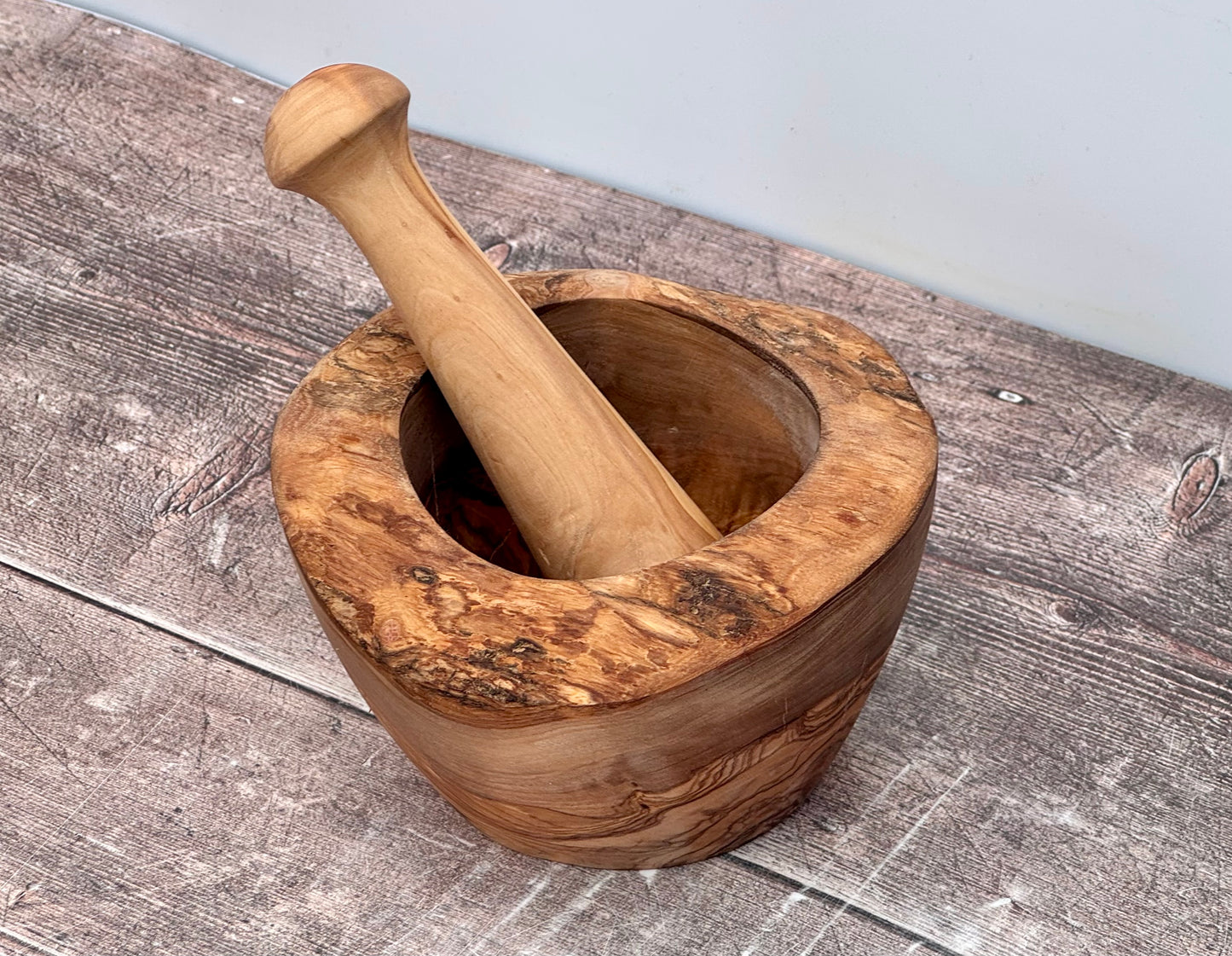 Olive Wood Pestle and Mortar