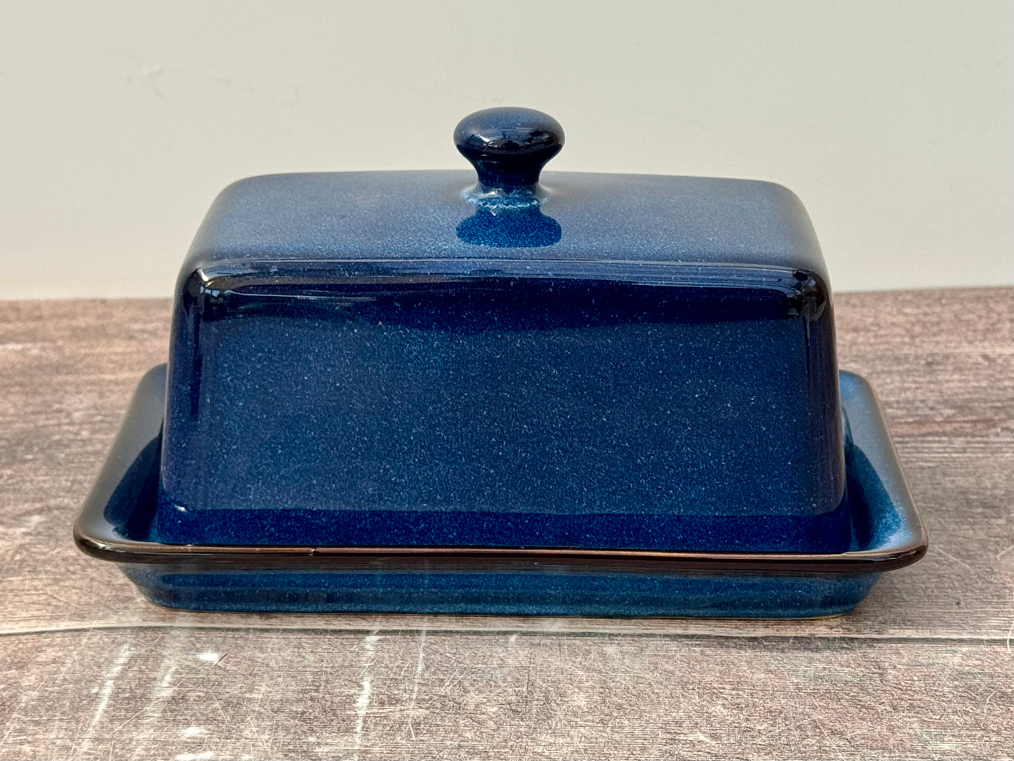 Scandi Home Dark Blue Butter Dish