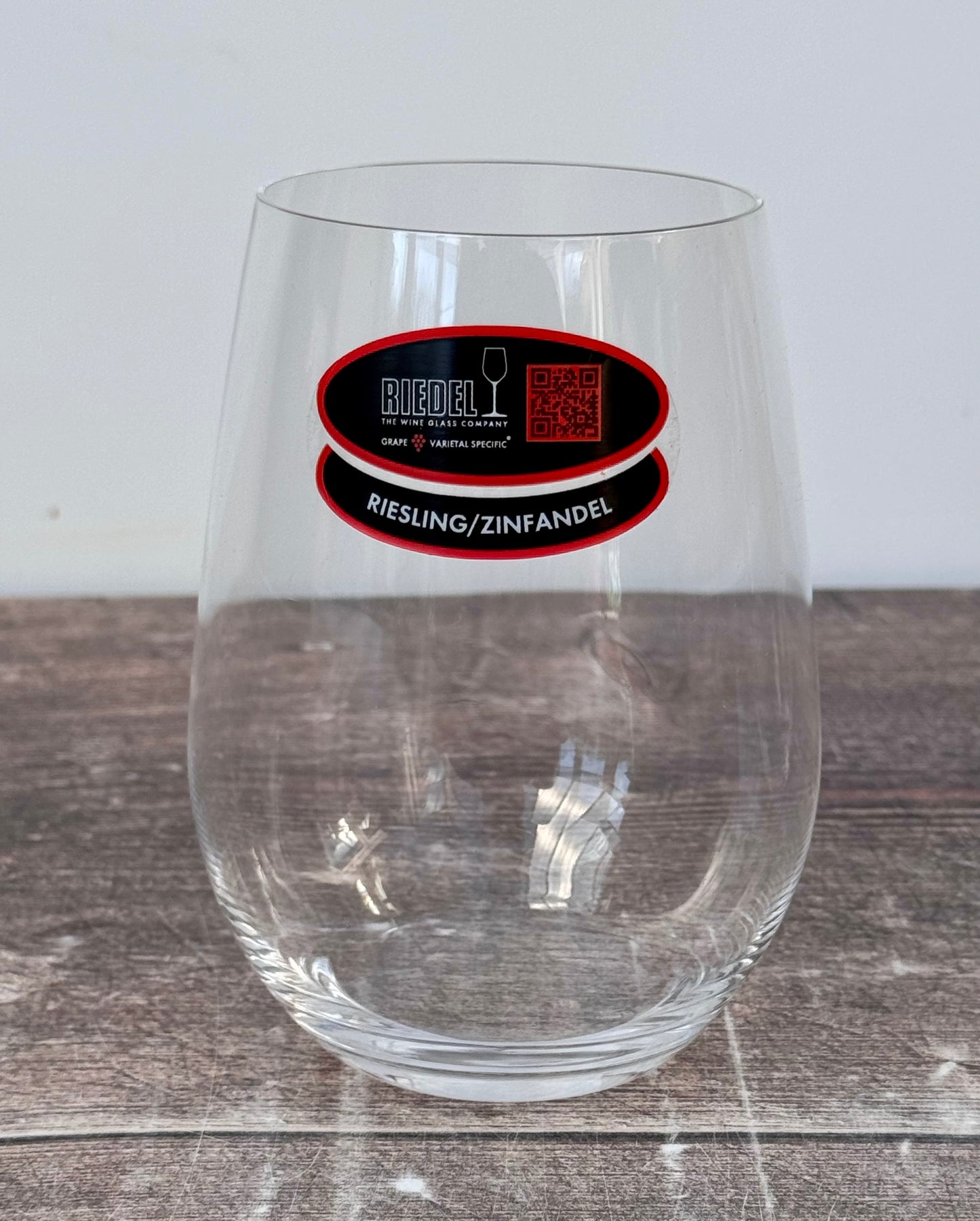 Riedel Sauvignon Blanc / Riesling Crystal Stemless Wine Glasses, Box of 2