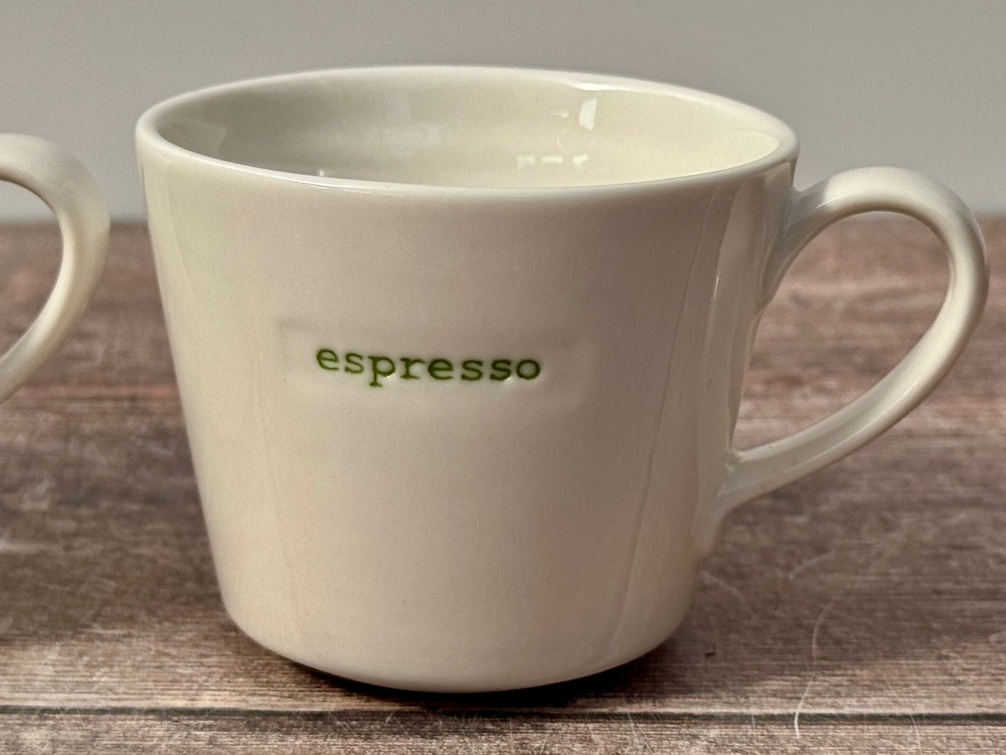 Set of 4 White ‘espresso’ Mugs