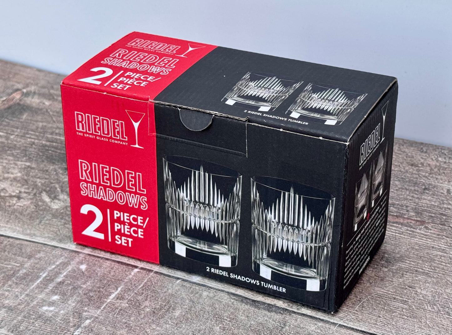 Pair of Riedel Shadows Tumbler Glasses
