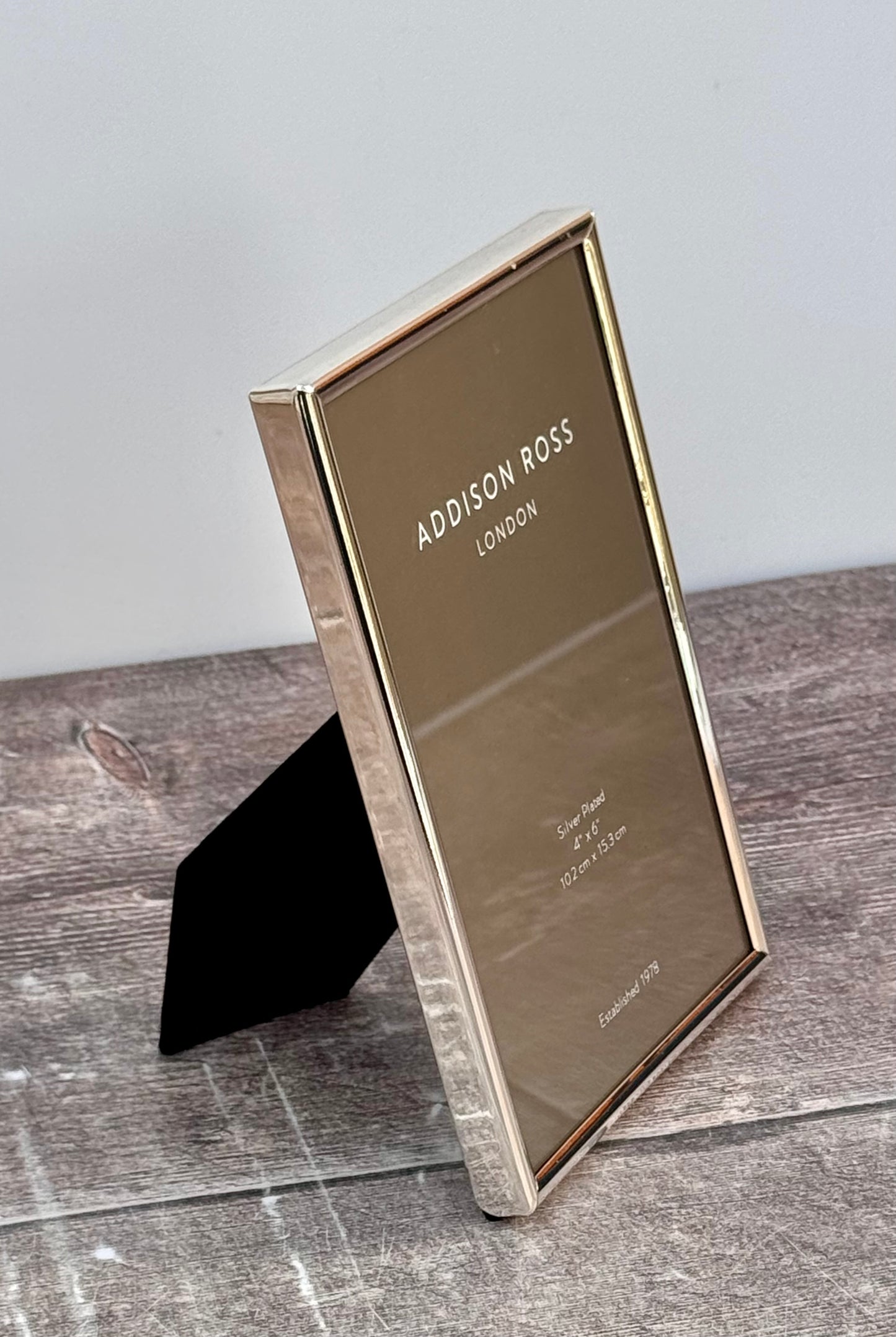 Addison Ross Silver Plated Thin Raised Edge Photo Frame 4 x 6