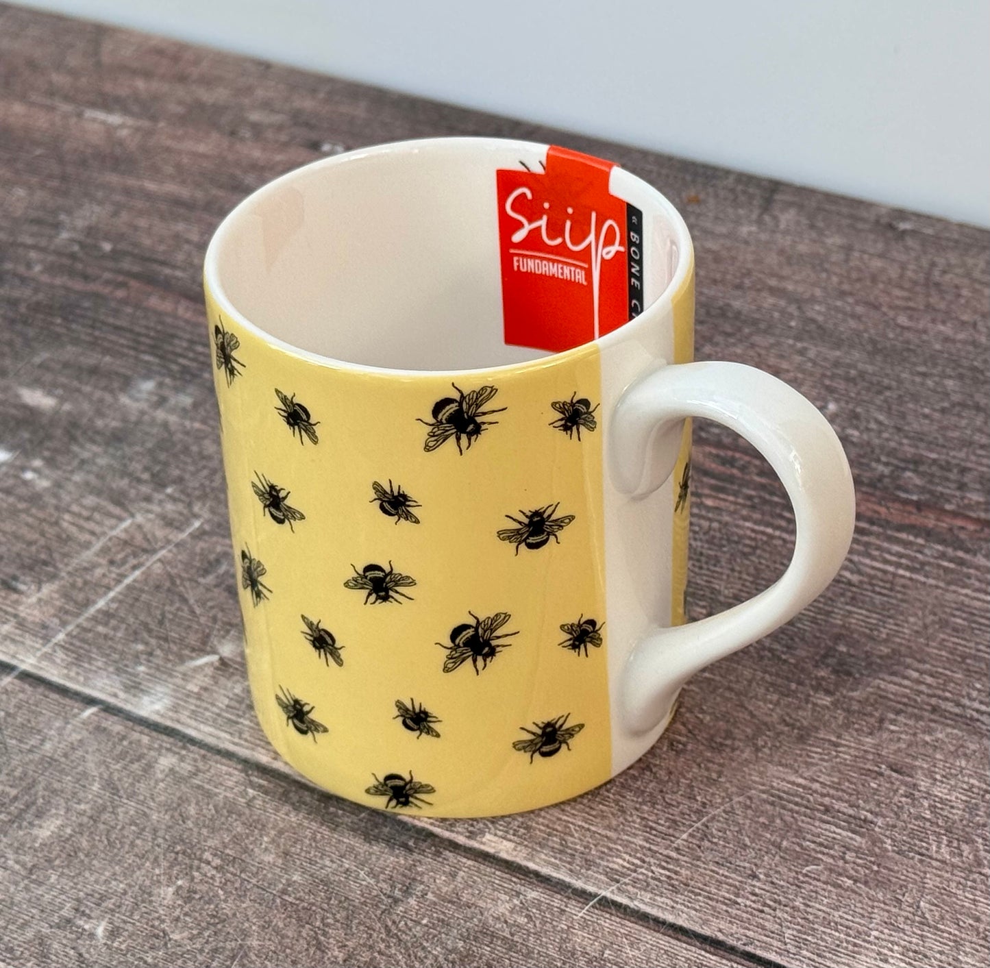 Yellow Bee Partterned Mug