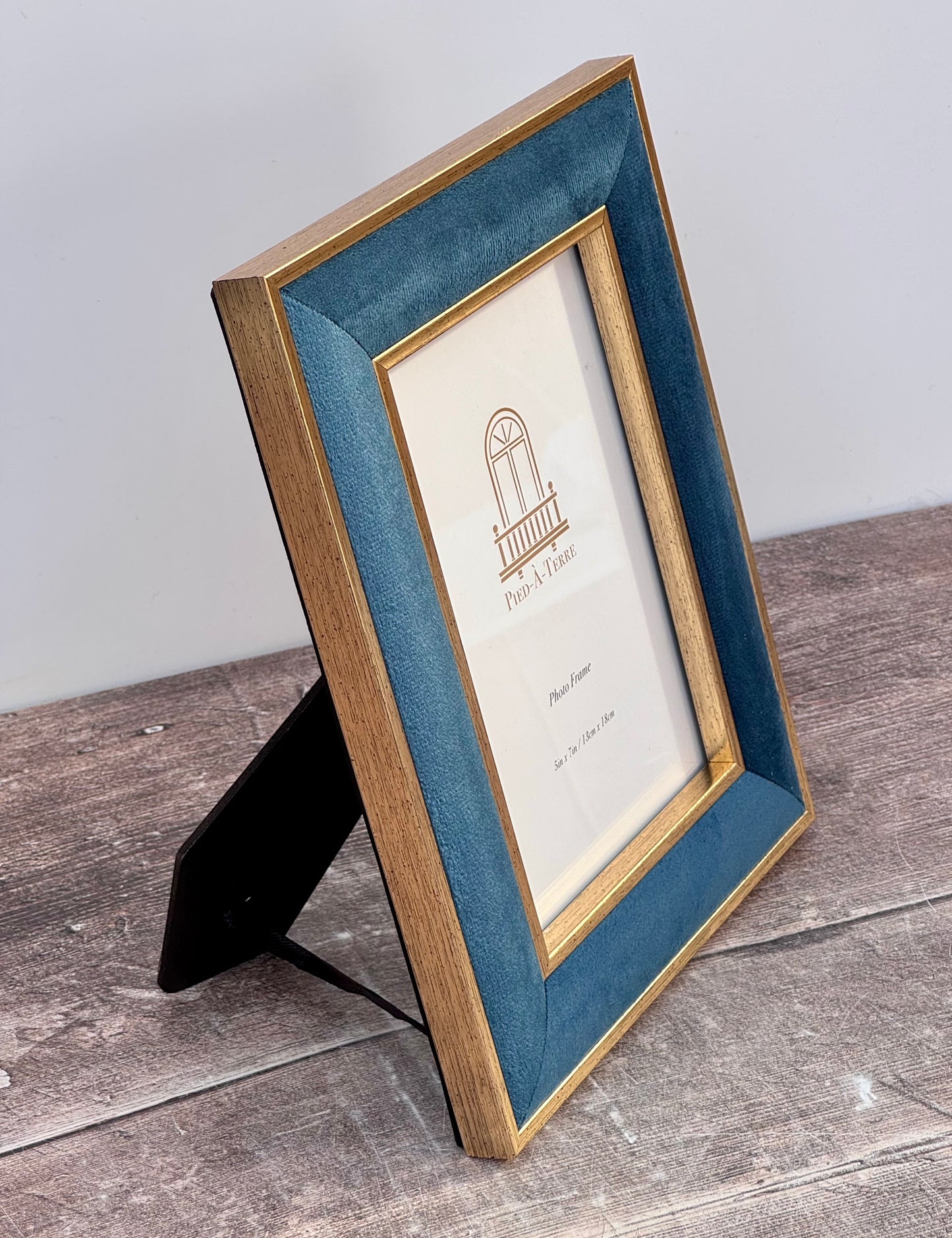Teal Velvet Photo Frame 5 x 7