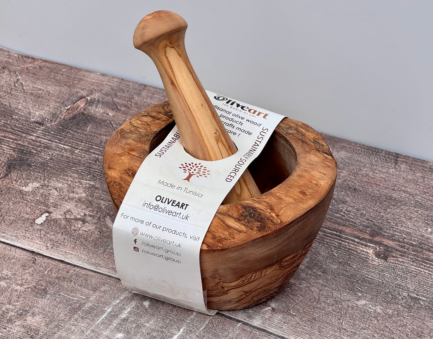 Olive Wood Pestle and Mortar