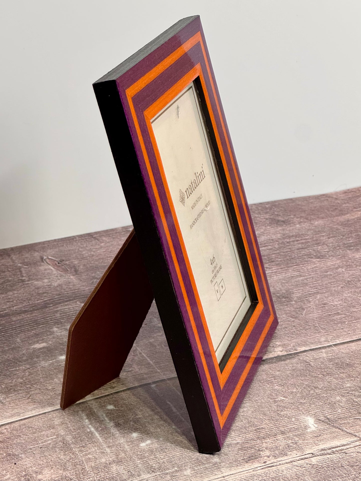 Natalini Purple and Orange Band Photo Frame 4 x 6