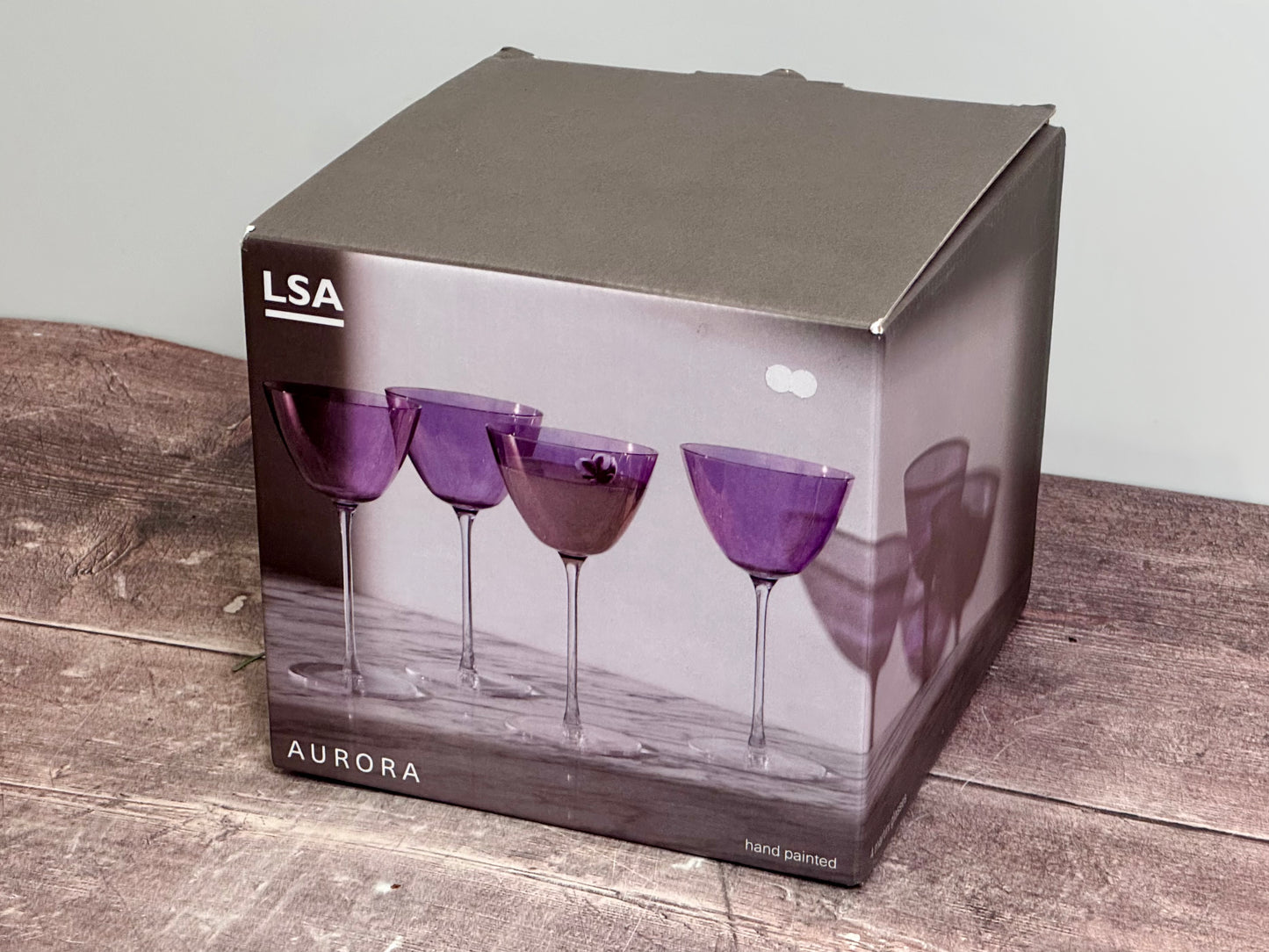 LSA Aurora Purple Martini Glasses (4 pack)