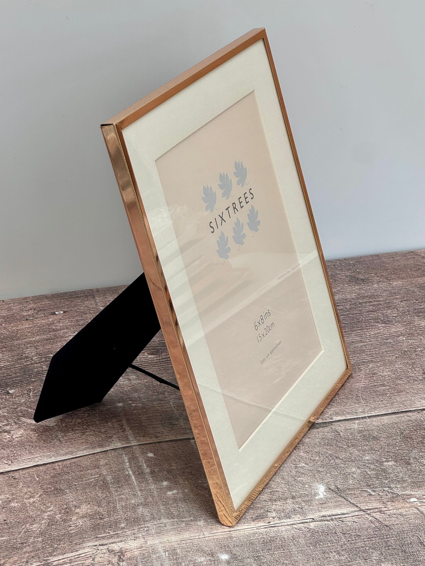 Sixtrees Rose Gold Photo Frame with Aperture, 6’ x 8’