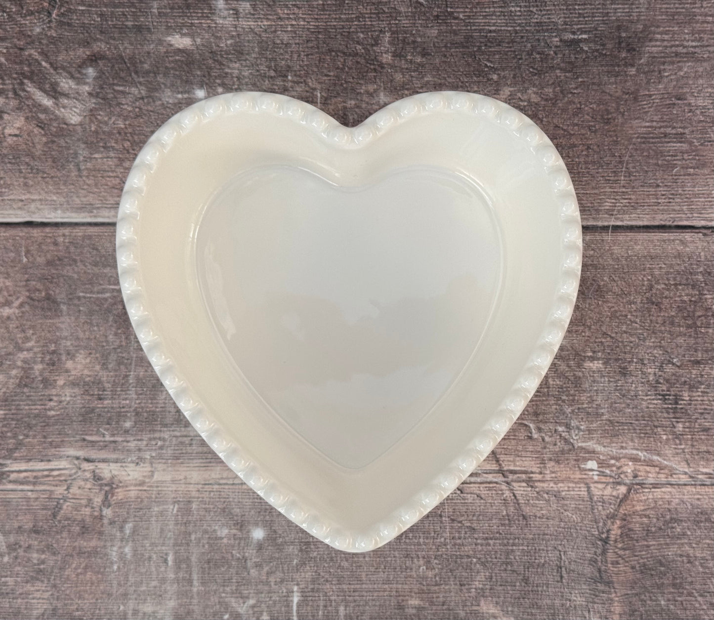 White Heart Bowl, 16.5cm