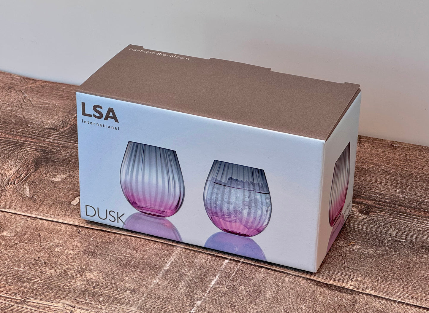 LSA Set of 2 Pink Dusk Tumblers