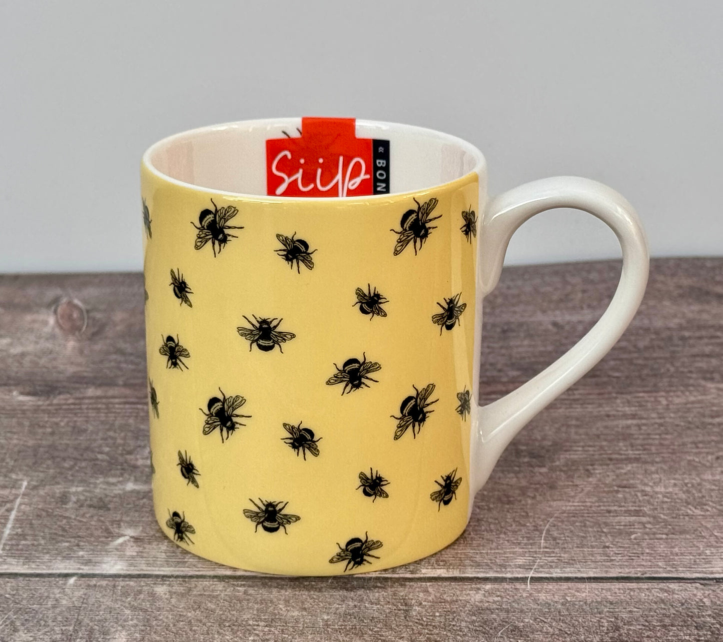 Yellow Bee Partterned Mug
