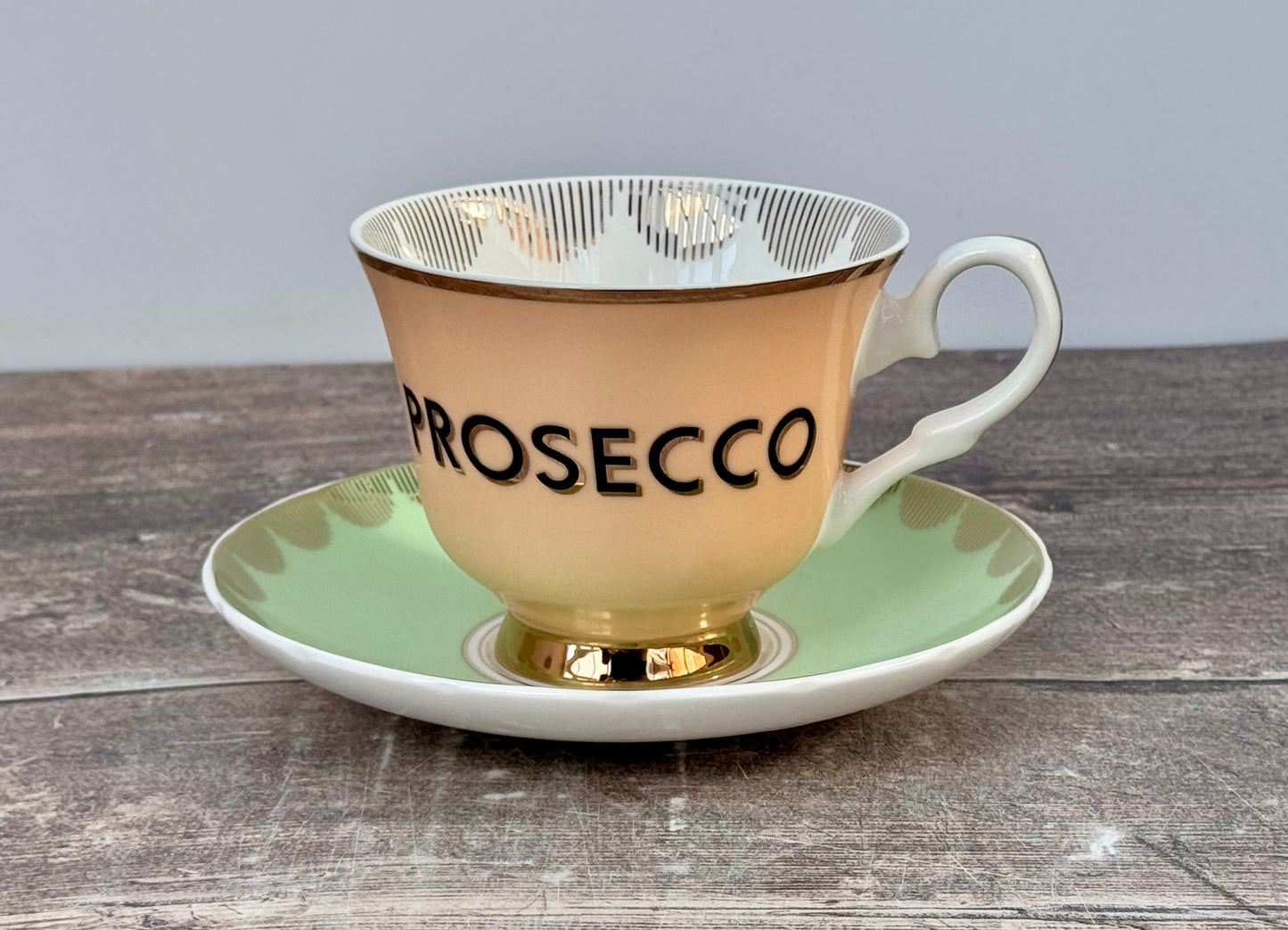 Yvonne Ellen Prosecco Tea Cup and Saucer