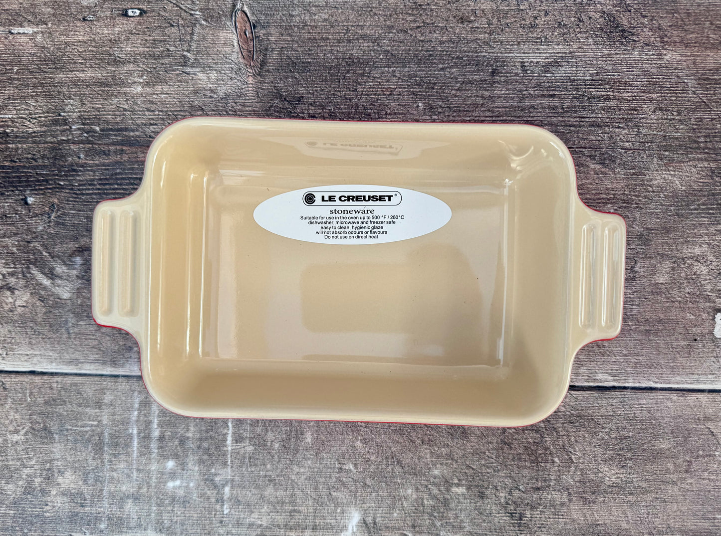 Le Creuset Small Red Rectangular Baking Dish, 23cm
