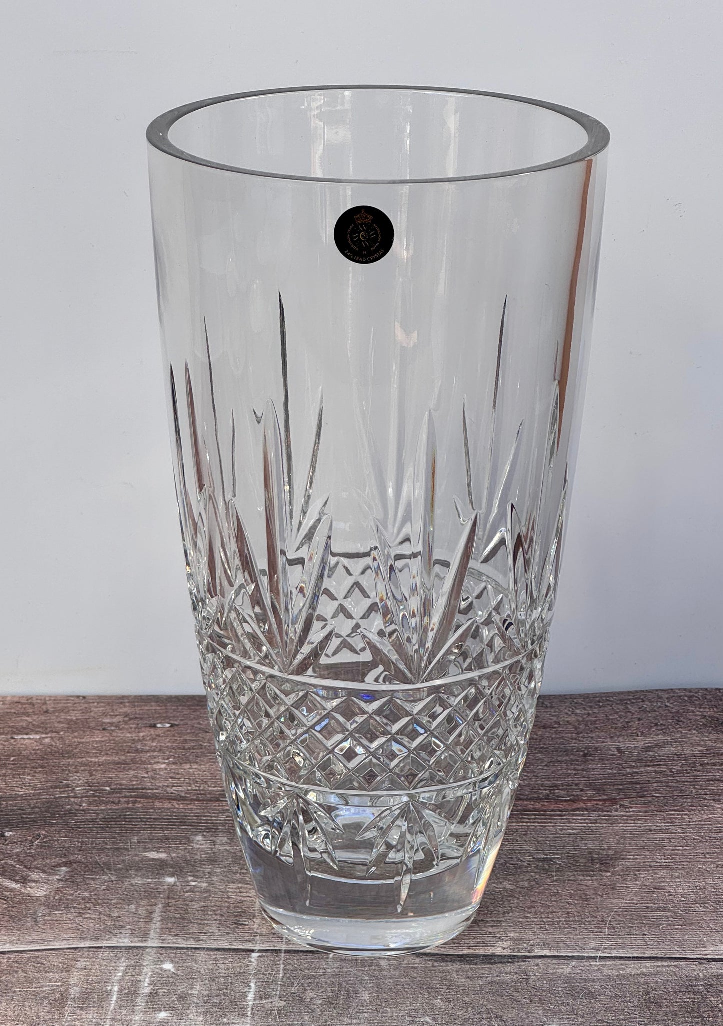 Royal Worcester Crystal Malvern Vase