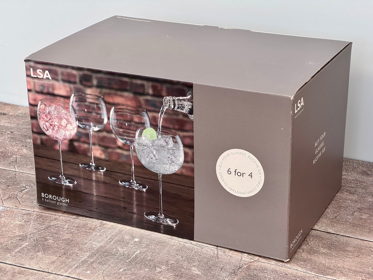 LSA Borough Goblet/Balloon Gin Glasses (6 pack)