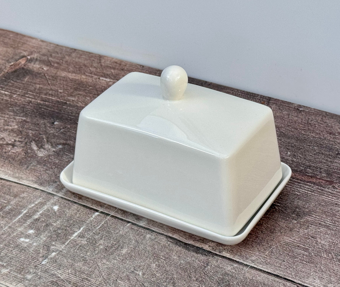 White Butter Dish