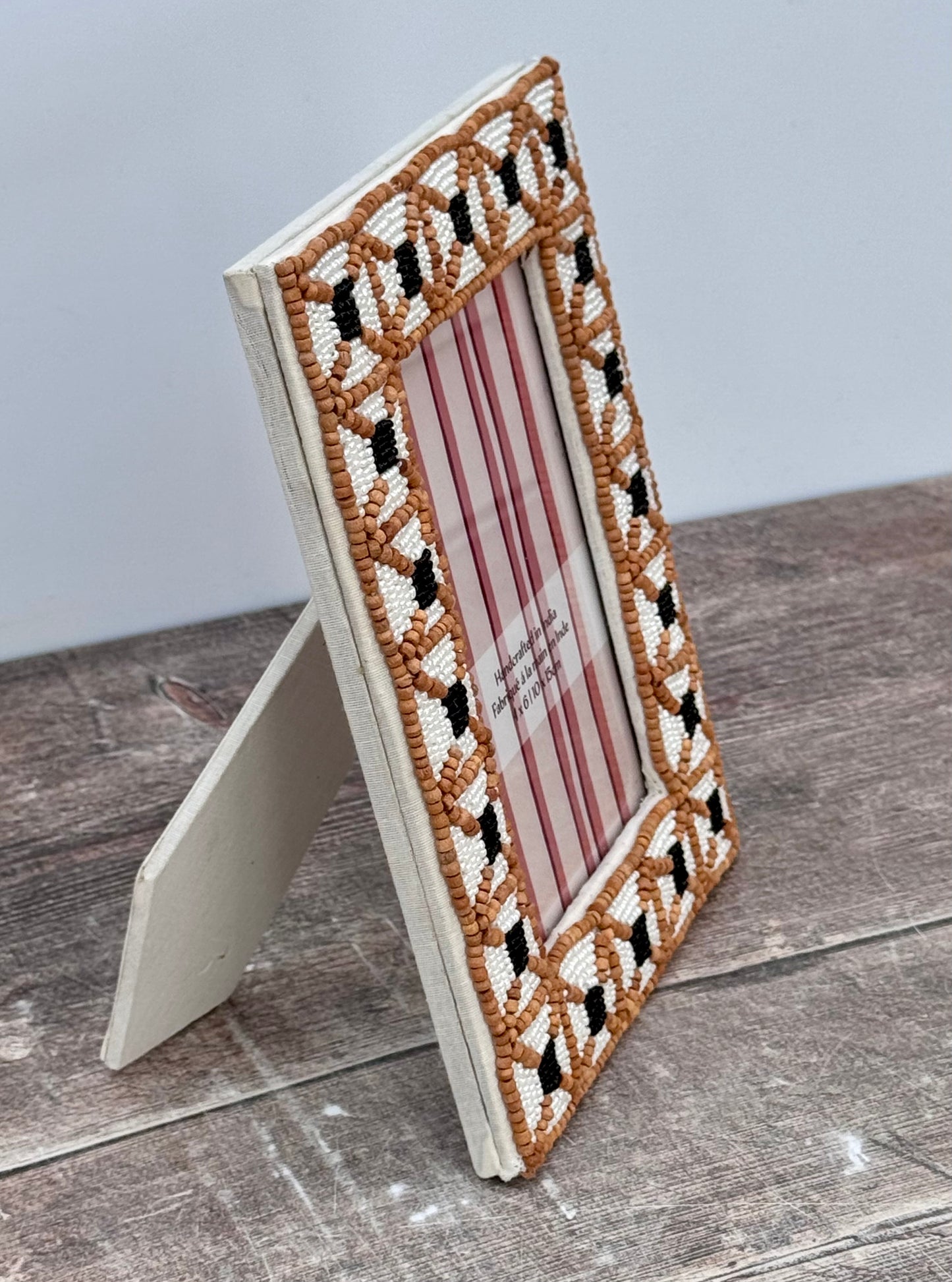 Bead Pattern Photo Frame, 4 x 6