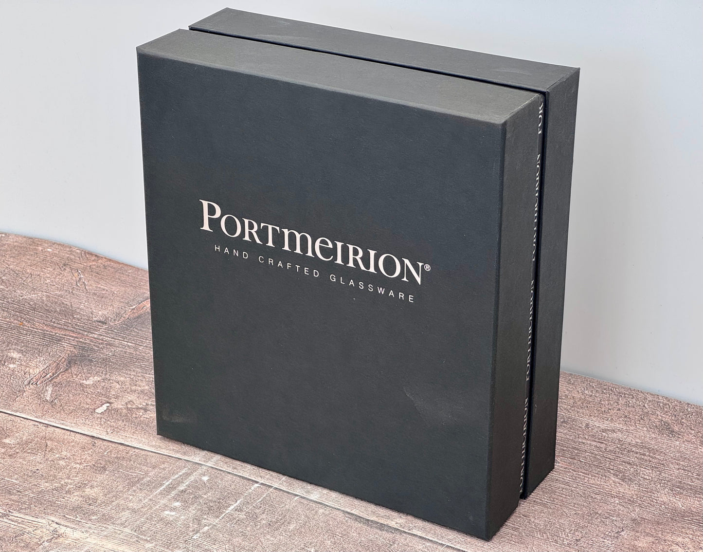 Set of 2 Clear Portmeirion Wine Glasses