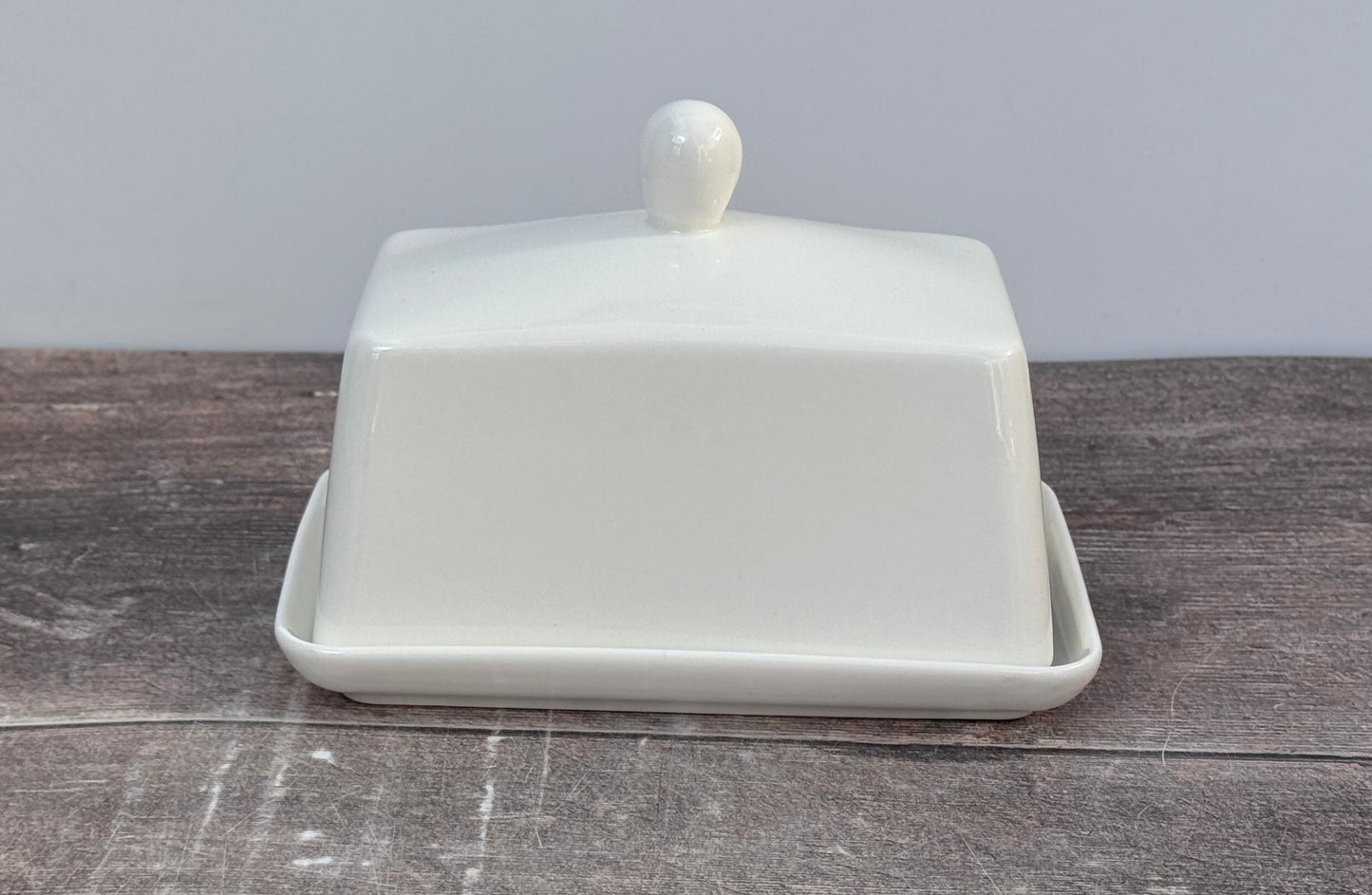 White Butter Dish