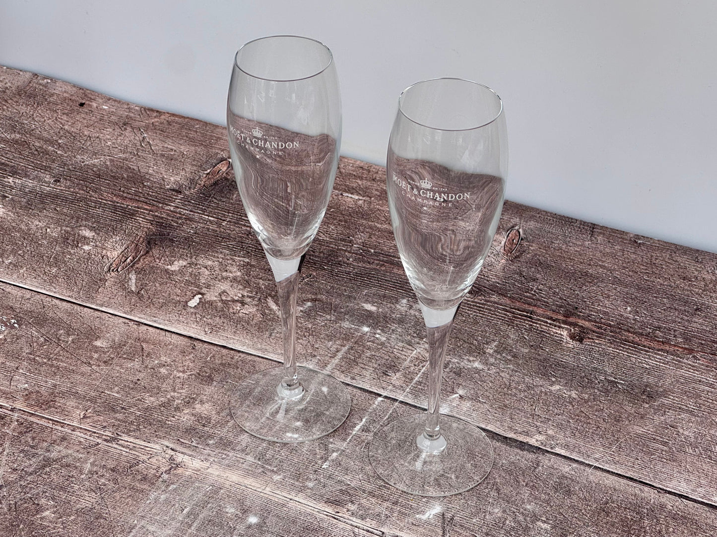 Pair of Moet and Chandon Imperial Champagne Glasses