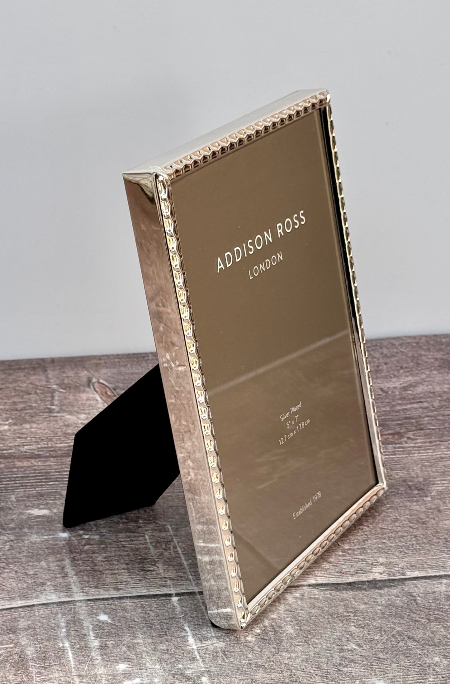 Addison Ross Silver Plated Honeycomb Patterned Photo Frame 5’ x 7’