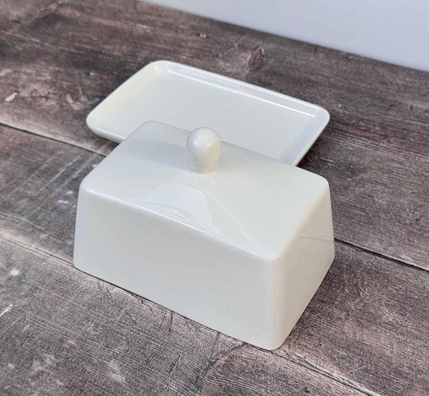 White Butter Dish