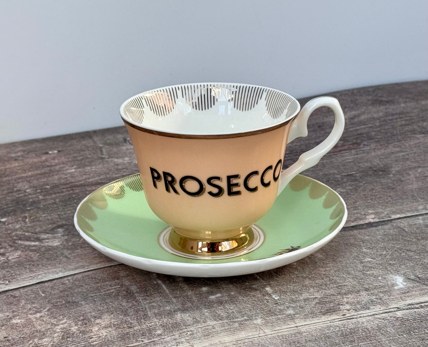 Yvonne Ellen Prosecco Tea Cup and Saucer