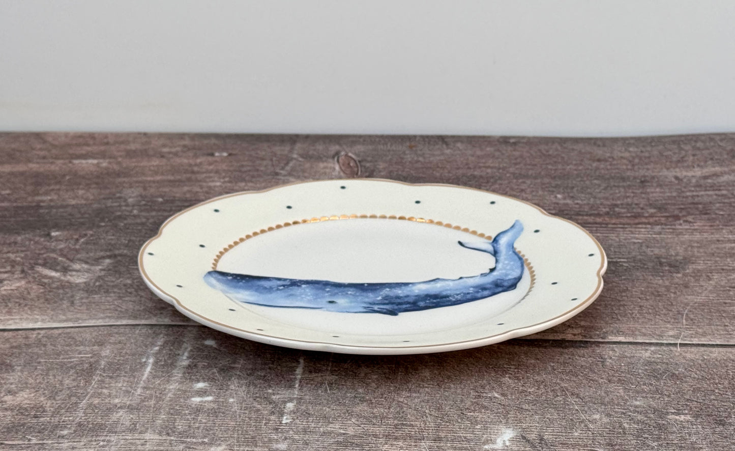 Yvonne Ellen Whale Patterned Plate, 16.5cm