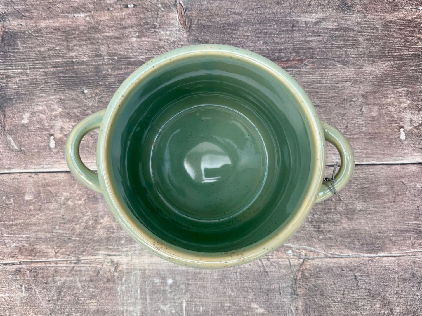 Pale Green Utensil Jar, 18cm