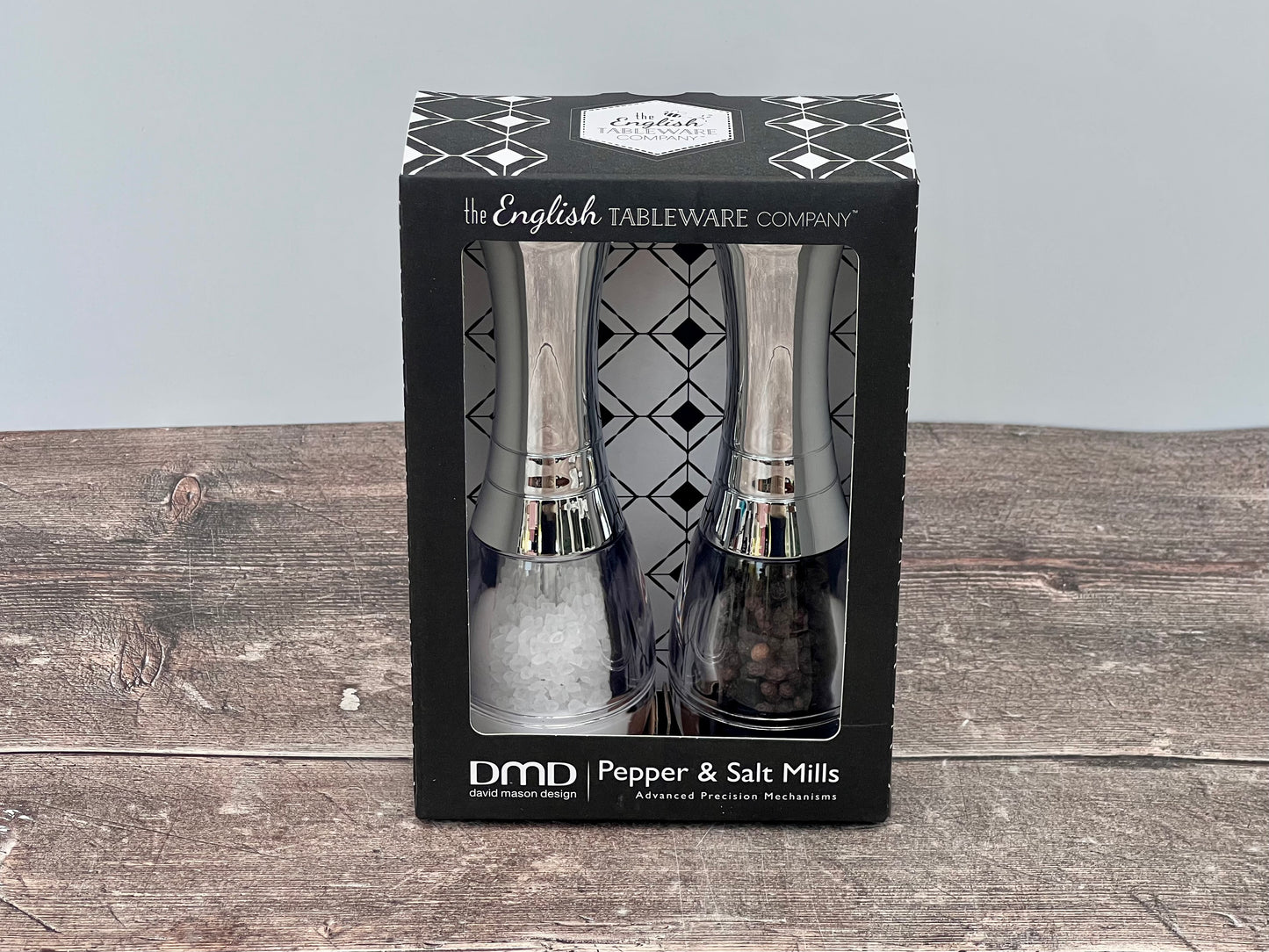 Chrome Skittle Shaped Salt and Pepper Shakers