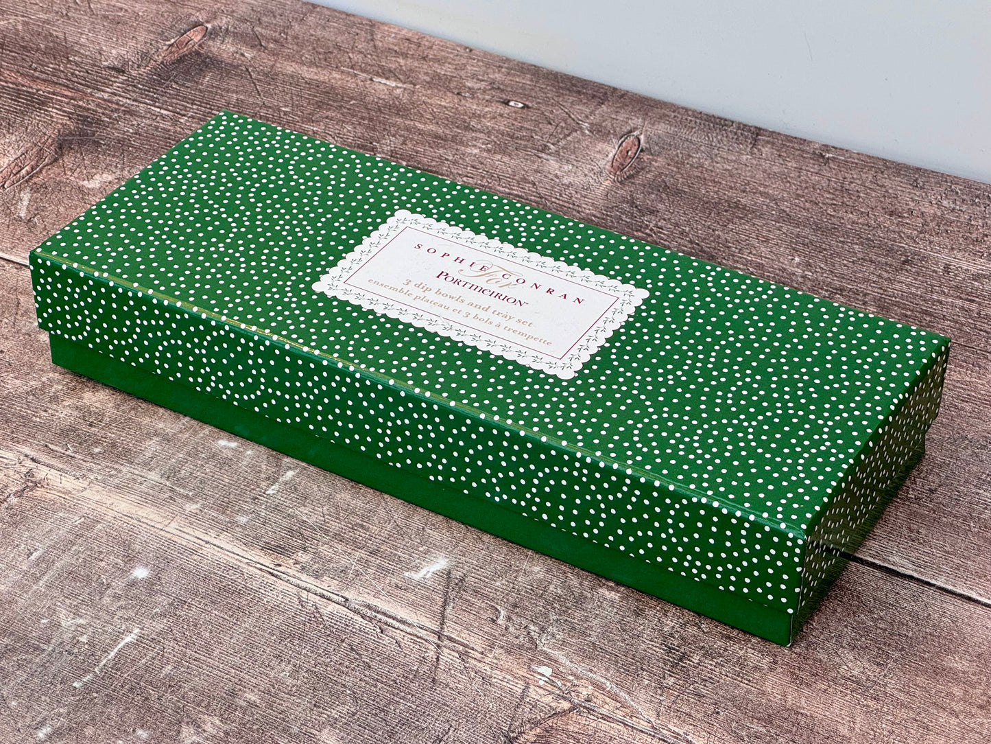 Sophie Conran Mistletoe Patterned Dip Bowls and Tray