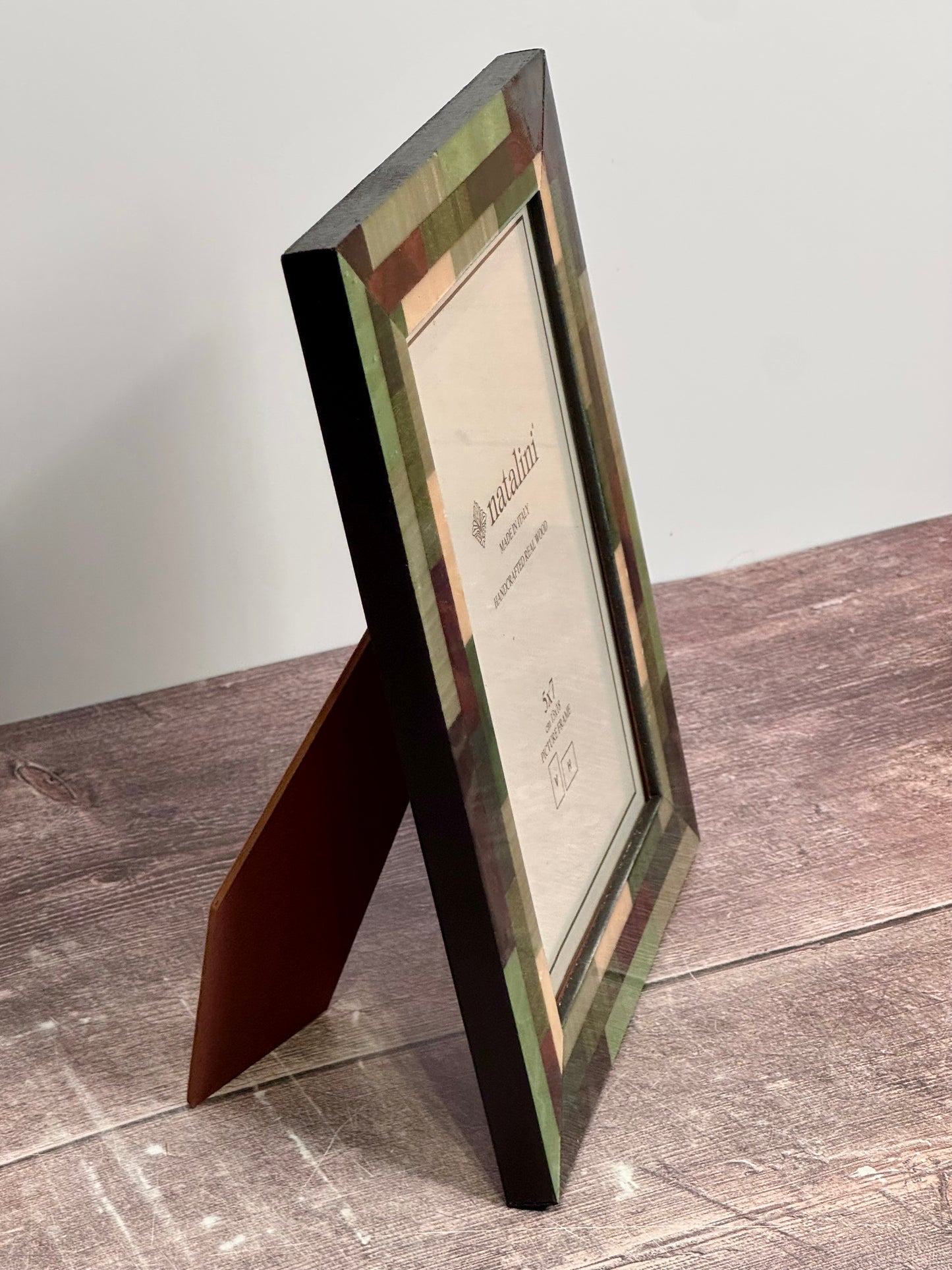 Natalini Green Marquetry Photo Frame 5 x 7