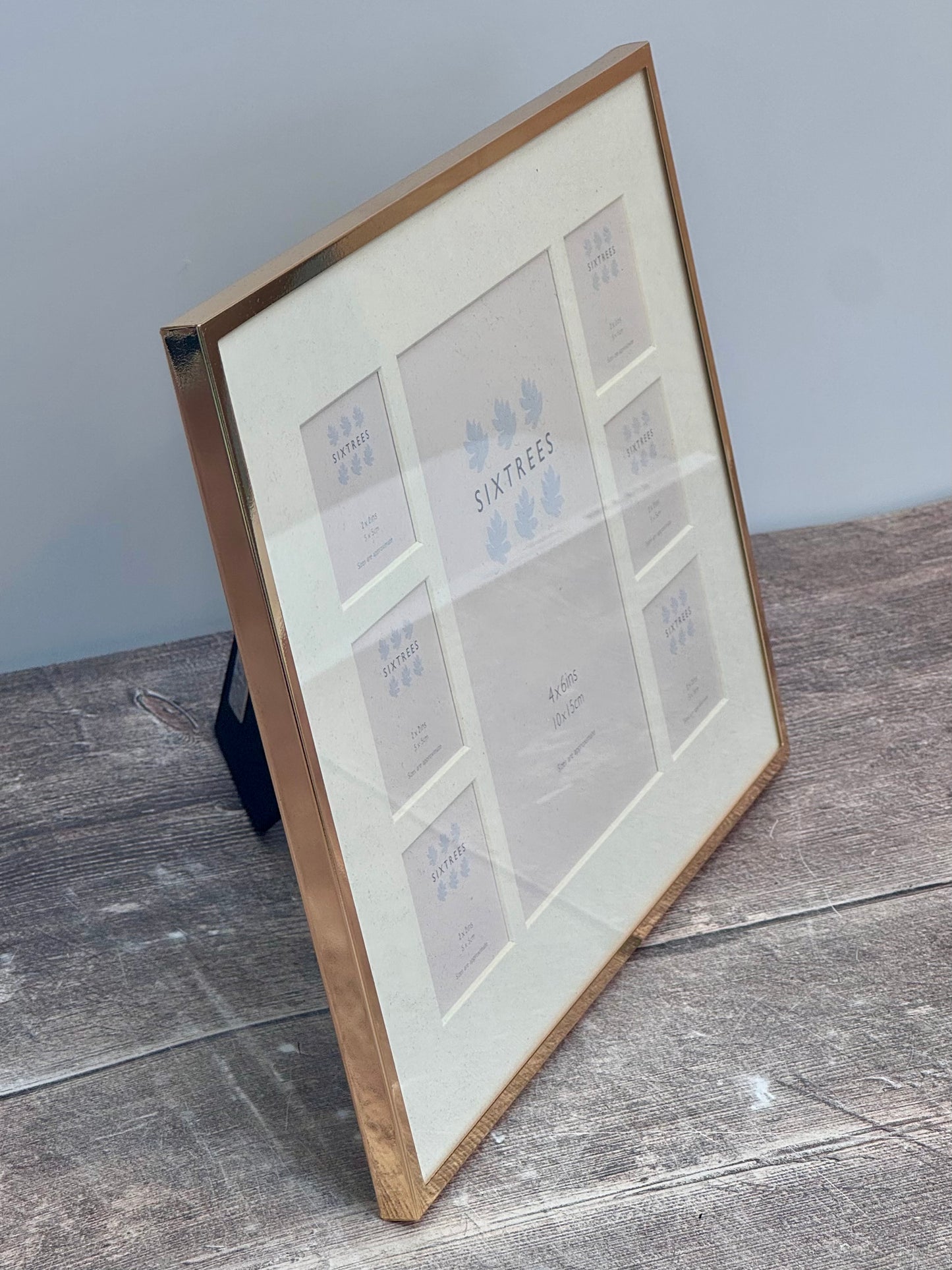 Sixtrees Gold Tone Multi Aperture Photo Frame