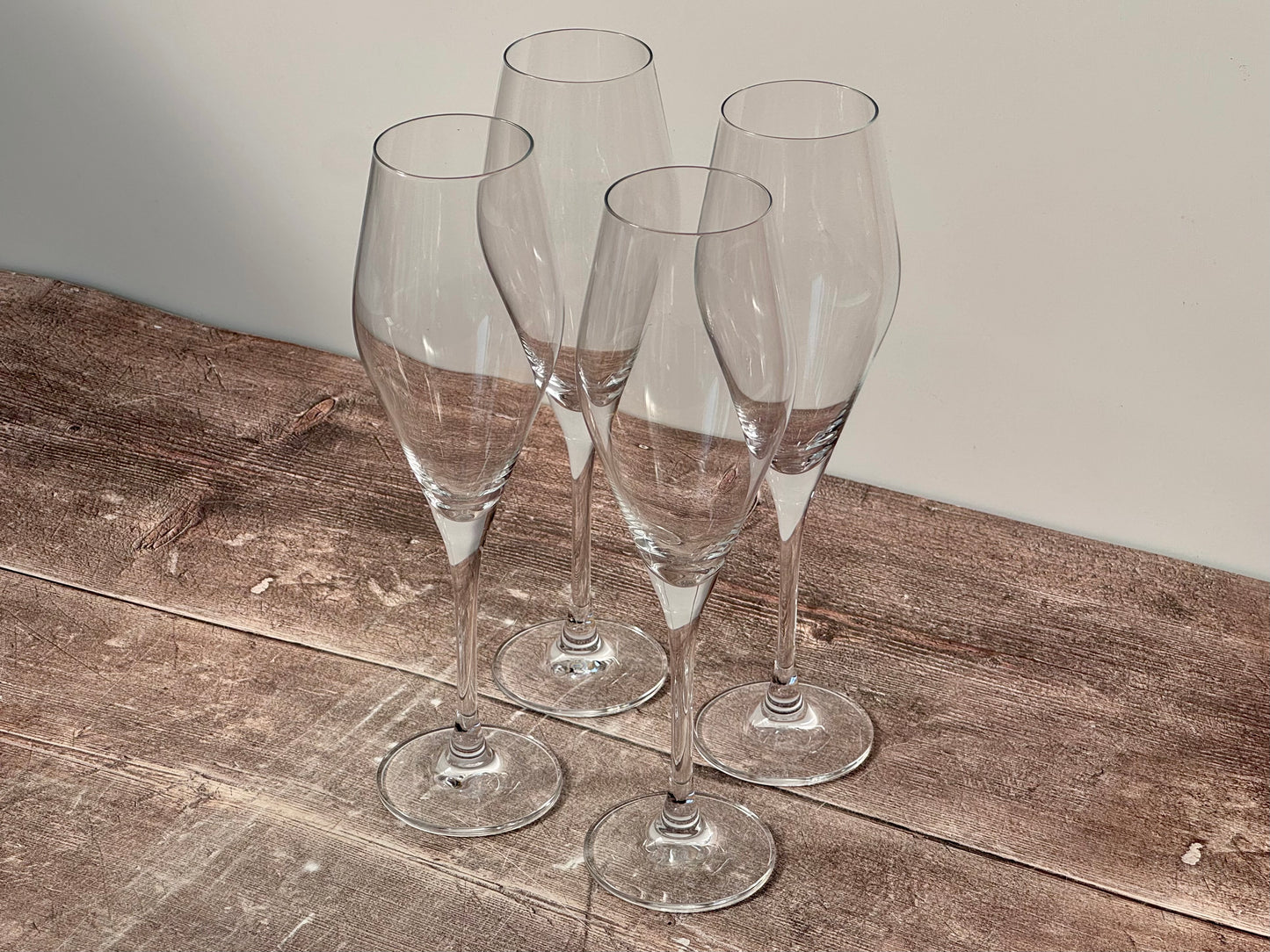 Set of 4 Villeroy & Boch Sparkling Wine/Champagne Flutes/Glasses