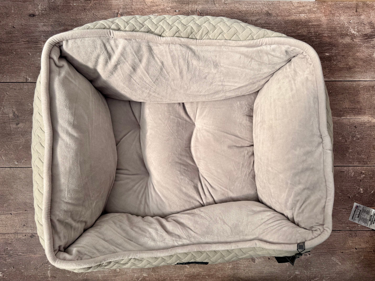 Nandog Pet Gear Grey Weave Design Dog Bed, 52cm