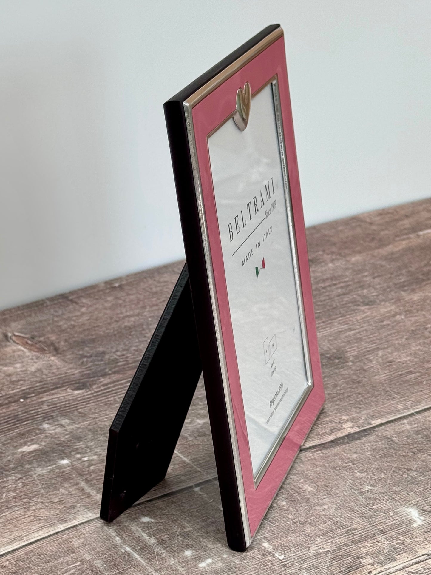 Beltrami Pink Heart Photo Frame 4 x 6