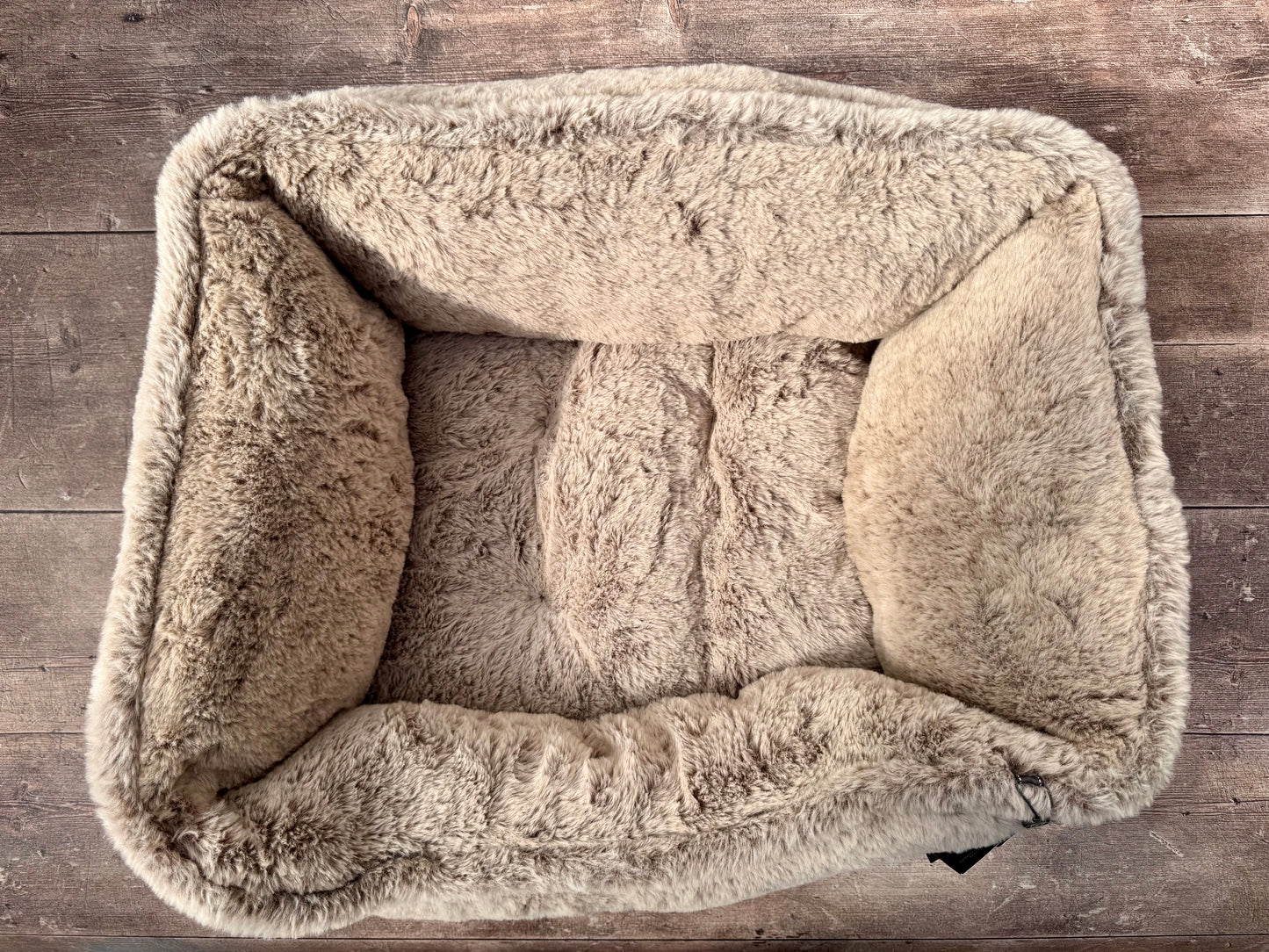 Nandog Pet Gear Brown Fluffy Soft Reversible Dog Bed, 52cm