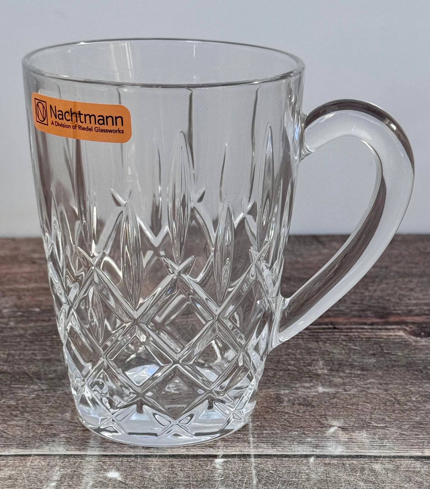 Set of 2 Nachtmann Crystal Glass Coffee Mugs