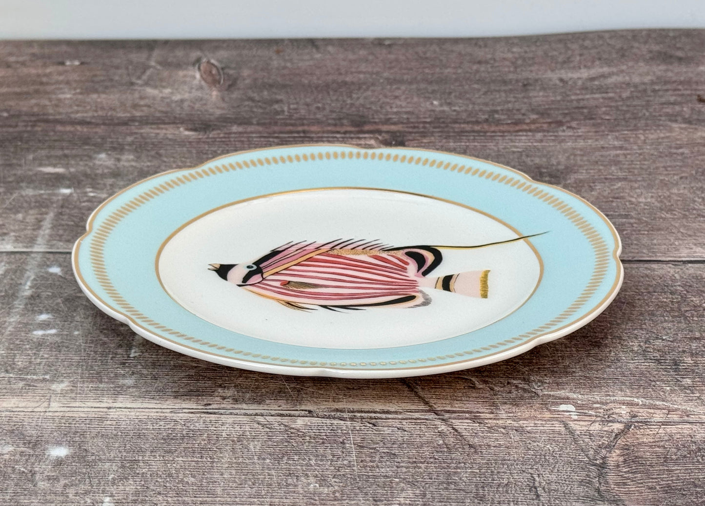 Yvonne Ellen Fish Patterned Plate, 16.5cm