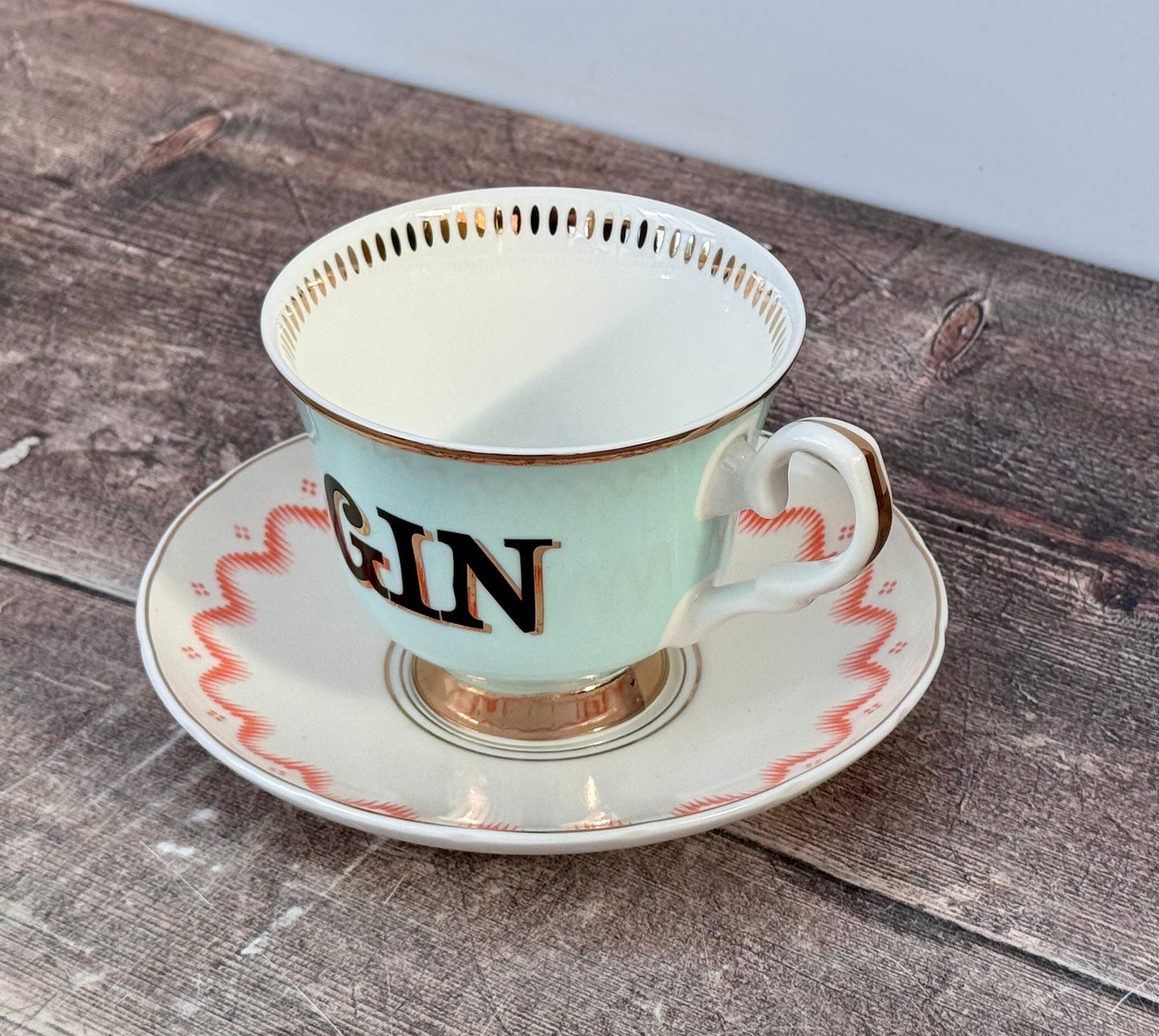 Yvonne Ellen Gin Tea Cup and Saucer