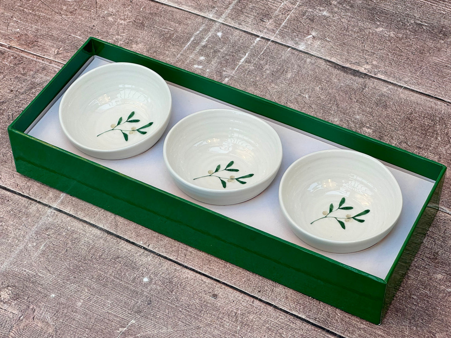 Sophie Conran Mistletoe Patterned Dip Bowls and Tray