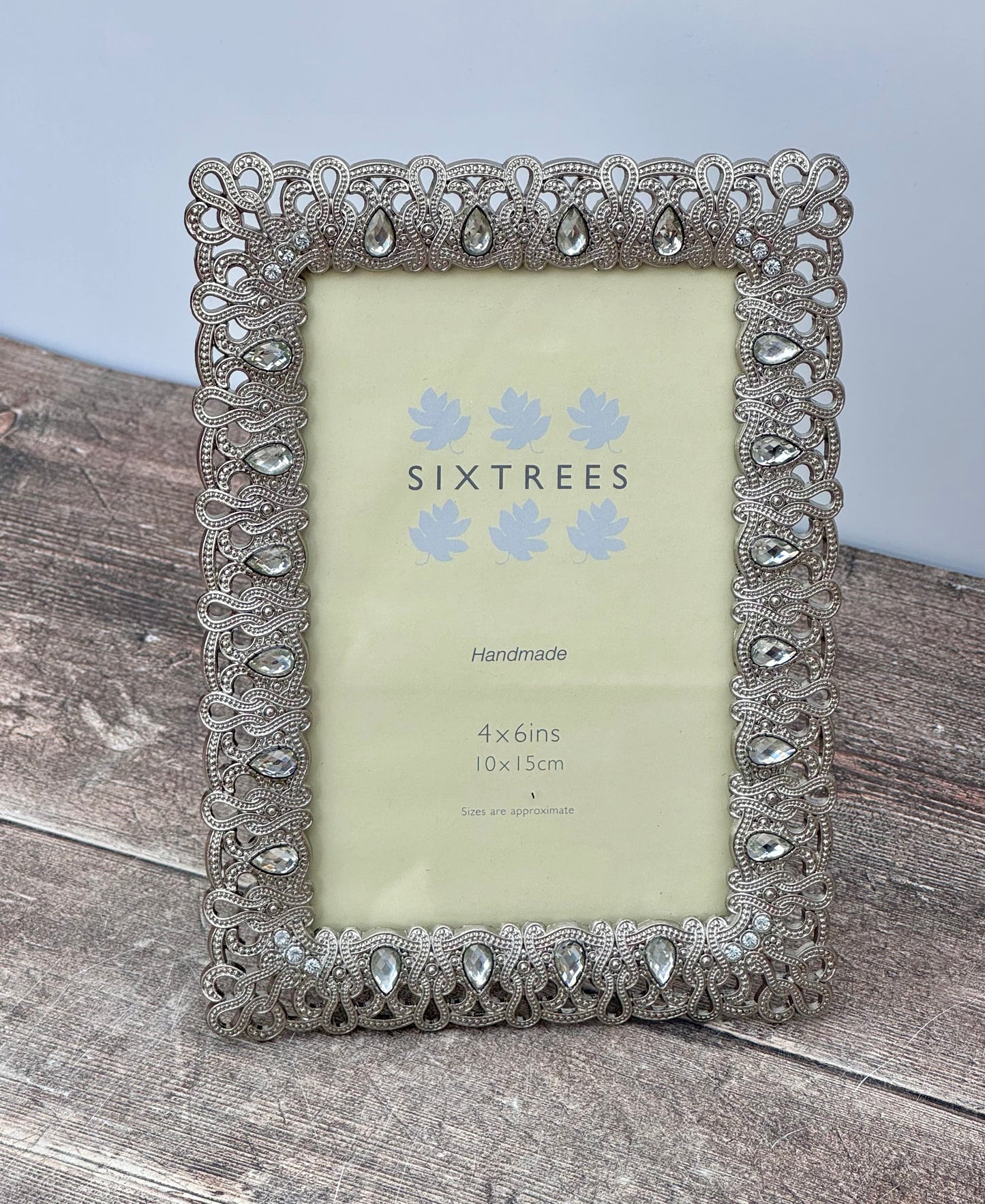 Sixtrees Ornate Jewel Diana Photo Frame, 4’ x 6’