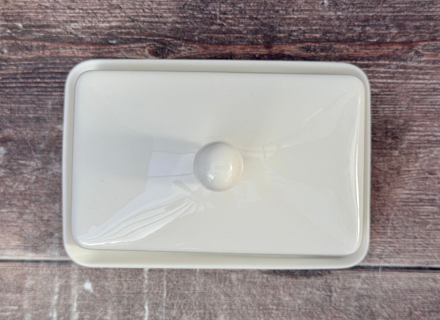 White Butter Dish