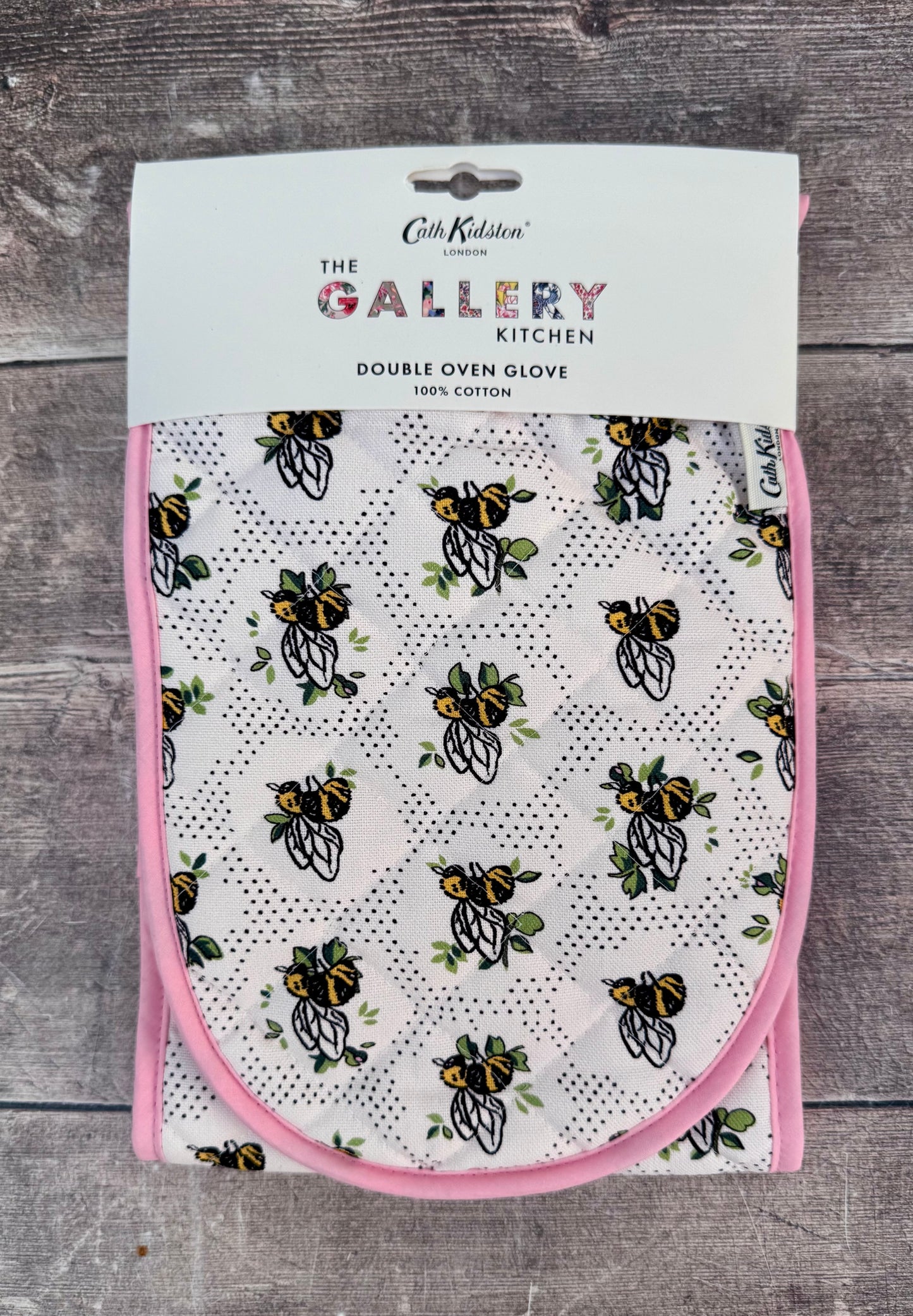 Cath Kidston Bee Patterned Double Oven Glove
