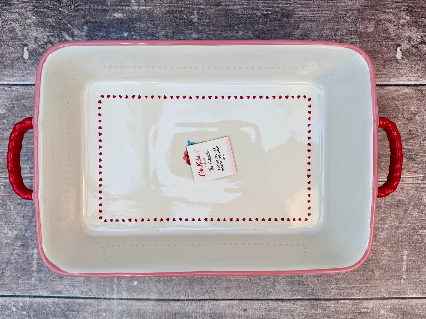 Cath Kidston Flower Patterned Rectangular Baking Dish, 30cm